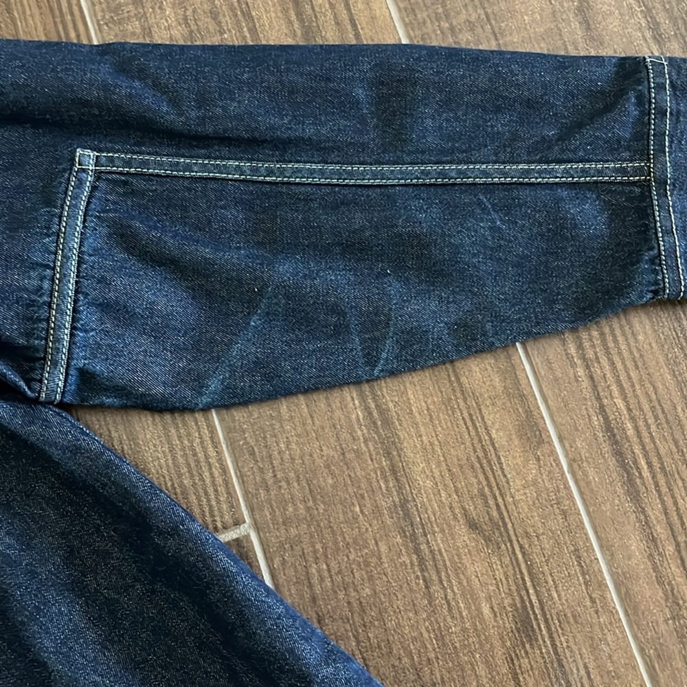 Silver Tab Levi’s Denim Shirt Size L Normal Wear View Pics - Picture 4 of 9